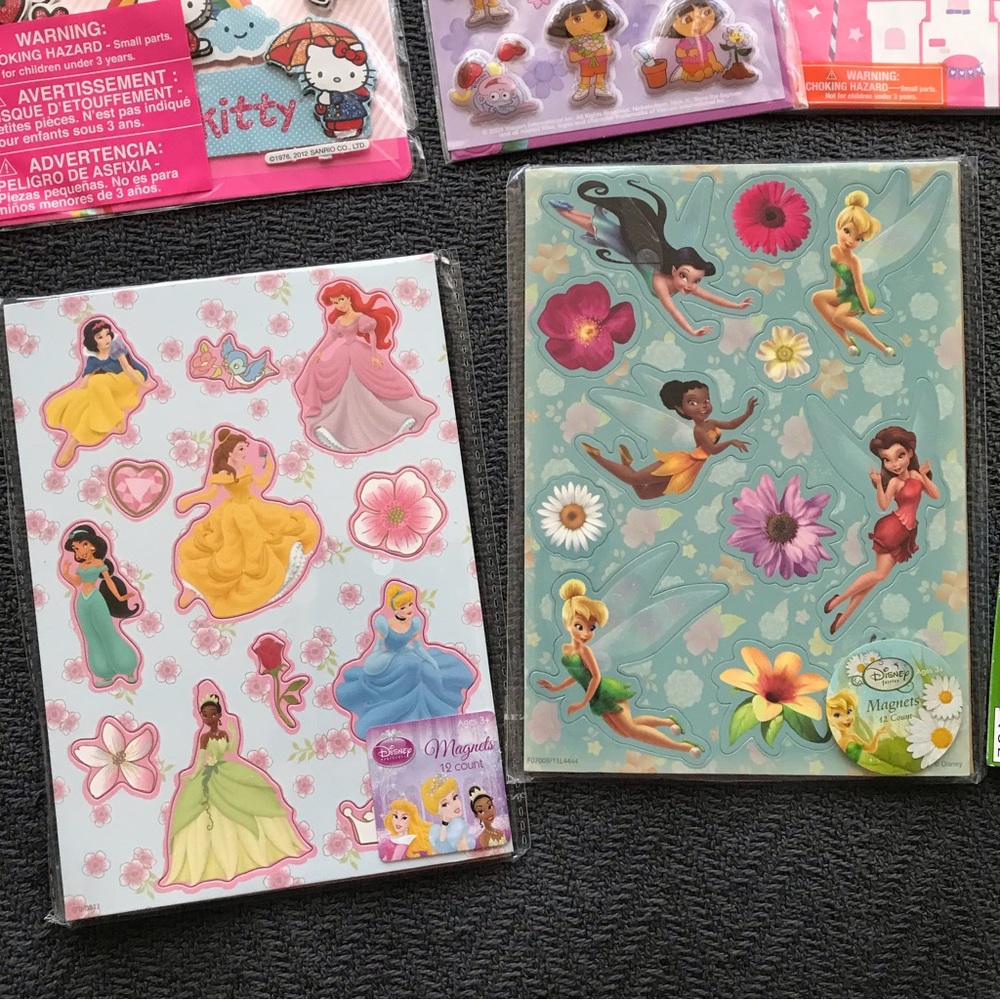 NWT Disney Princess Sticker Collection Hello Kitty Dora Explorer Mickey Mouse - Picture 5 of 7